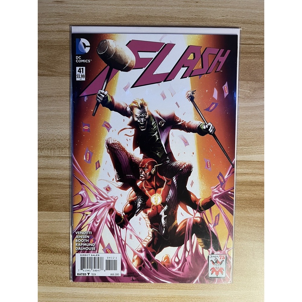 FLASH #41 JOKER 75th‎ ANNIVERSARY VARIANT COVER AUG 2015 DC